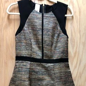 Ali Ro fit and flare metallic dress